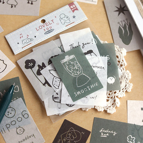 Good mood creative cute diary stickers/Washi